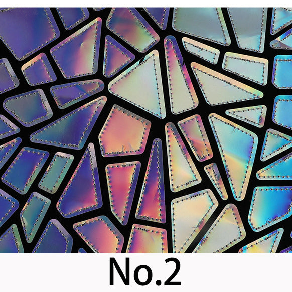 Holographic Full Polyester Velvet Sequin Fabric, Laser Sequin Embroidery Fabric, Laser Embroidery Fabric No.2