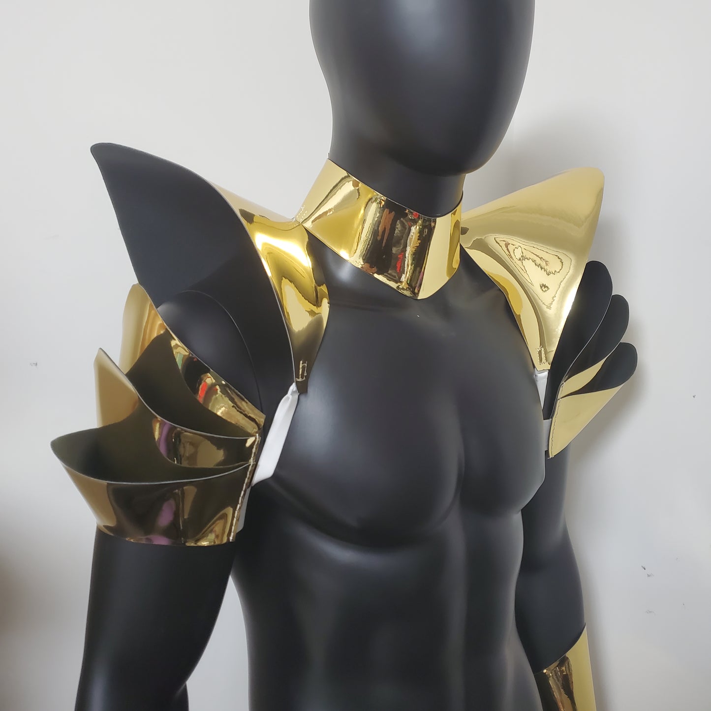 Burning Man Holographic Rave Gold Armor,Rave Carnival Festival Costumes Armor Outfit