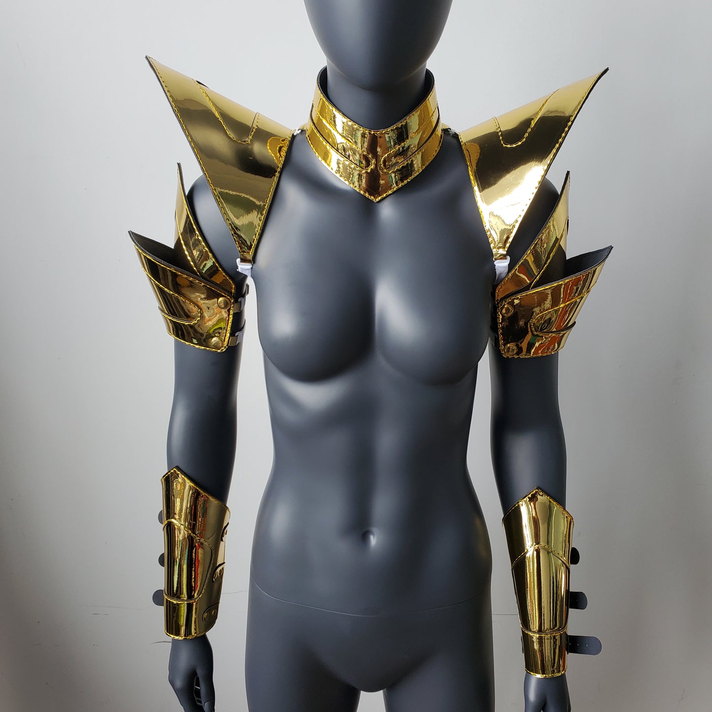 Burning Man Holographic Women Gold Armor,Rave Carnival Festival Costumes Armor Outfits