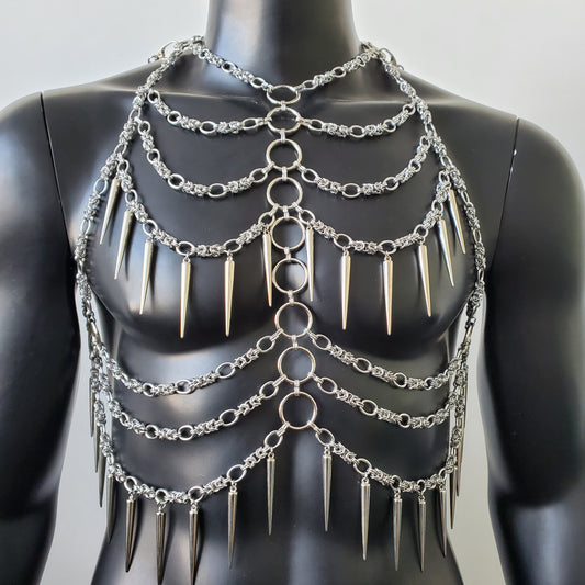 Rave Men Body Chest Chain Harness,Festival Wear,Burning Man Outfits,Costumes,Rave Outfit