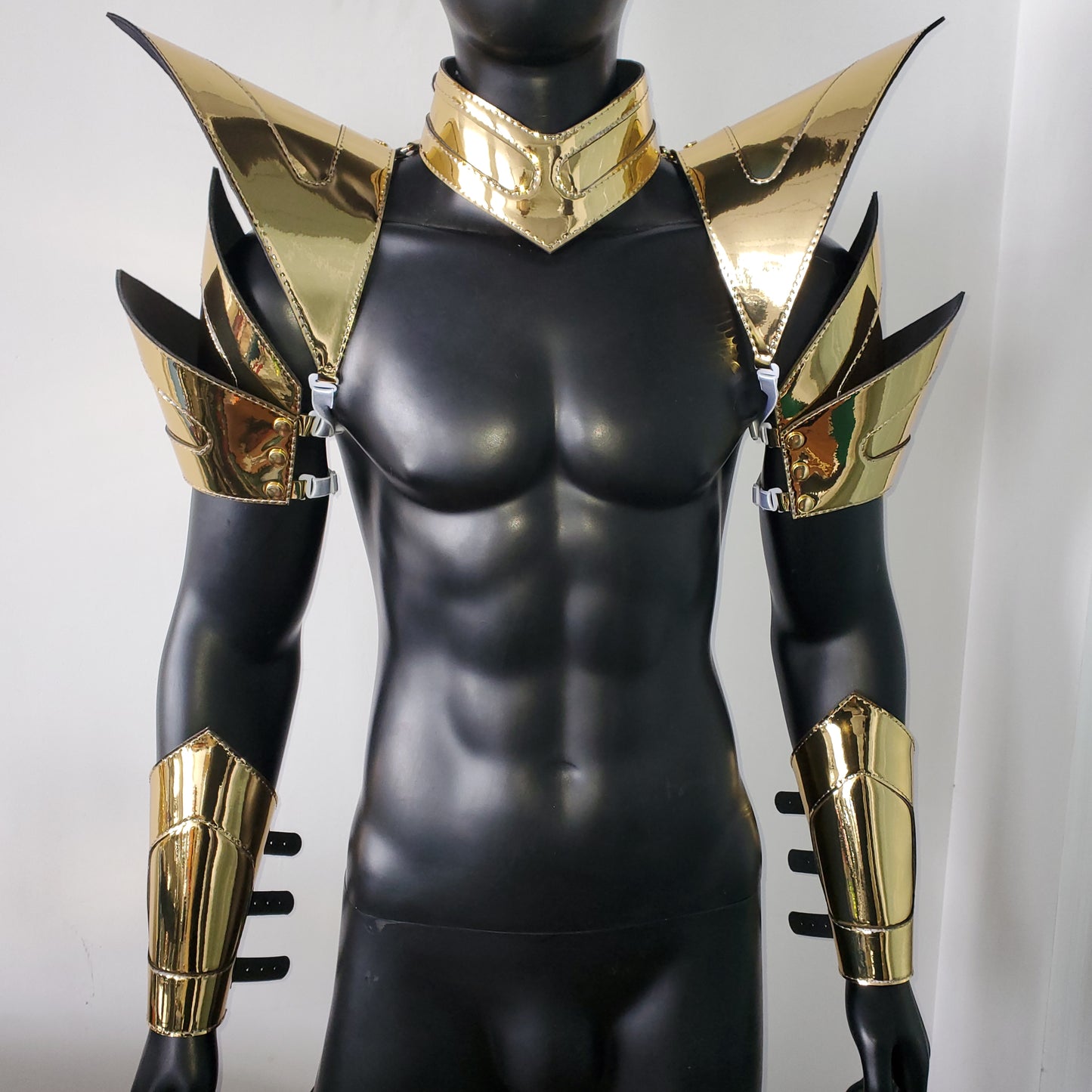 Burning Man Holographic Gold Armor,Rave Carnival Festival Costumes Armor Outfits