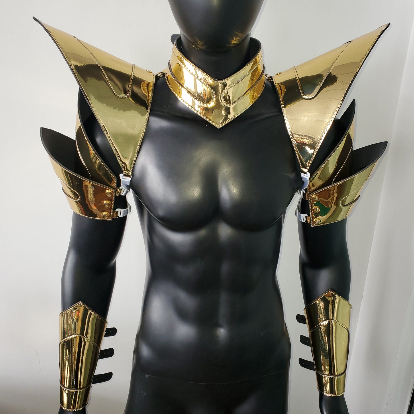 Burning Man Holographic Gold Armor,Rave Carnival Festival Costumes Armor Outfits