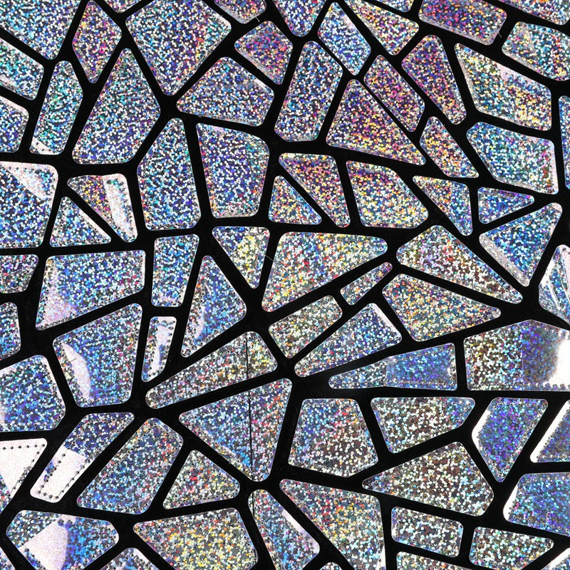 Holographic Full Polyester Velvet Sequin Fabric, Laser Sequin Embroidery Fabric, Laser Embroidery Fabric No.3