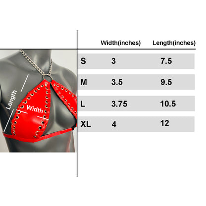 Gothic White Cross Print Black Vinyl Vampira Cross Top Bra