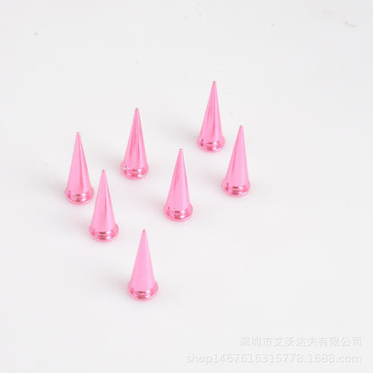 Wholesale 10/20/50pcs 10x29mm Bullet Stud Spike Belt Bag Leather Craft Clothes Punk Rivet Screw Back Studs Spikes for DIY Craft