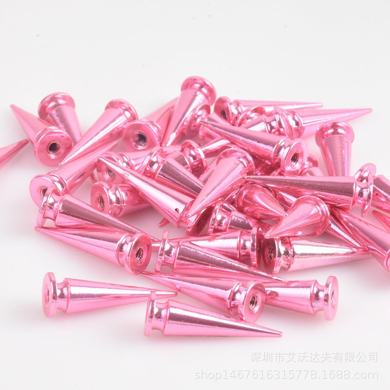 Wholesale 10/20/50pcs 10x29mm Bullet Stud Spike Belt Bag Leather Craft Clothes Punk Rivet Screw Back Studs Spikes for DIY Craft