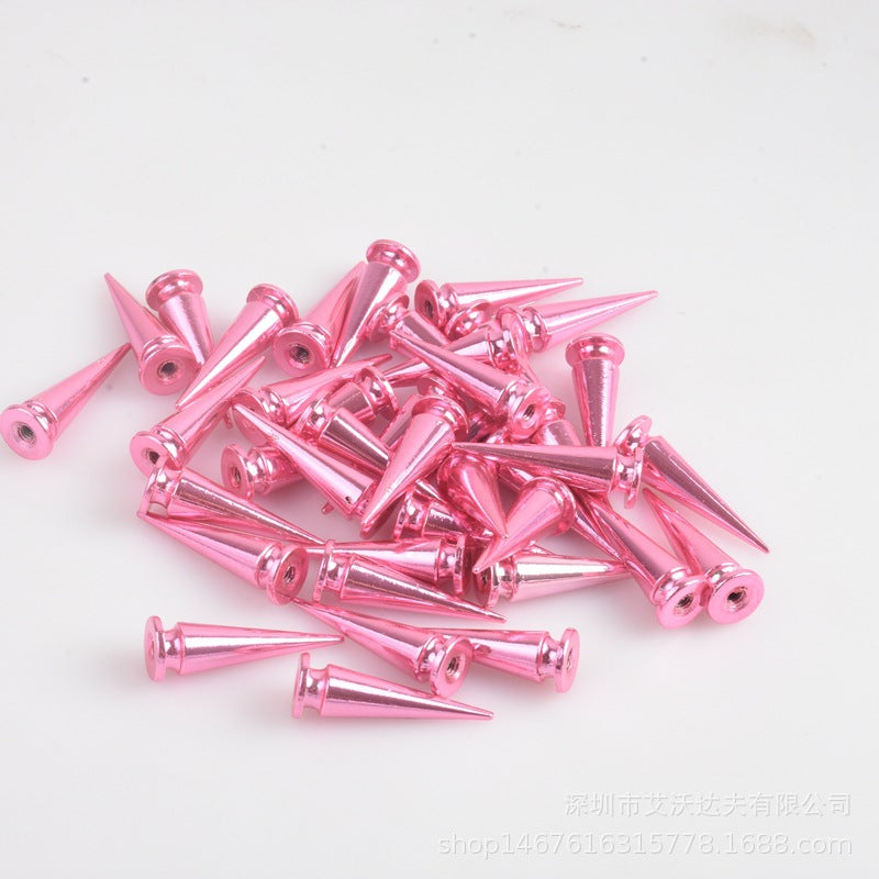 Wholesale 10/20/50pcs 10x29mm Bullet Stud Spike Belt Bag Leather Craft Clothes Punk Rivet Screw Back Studs Spikes for DIY Craft