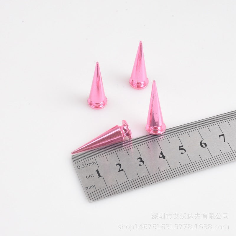 Wholesale 10/20/50pcs 10x29mm Bullet Stud Spike Belt Bag Leather Craft Clothes Punk Rivet Screw Back Studs Spikes for DIY Craft