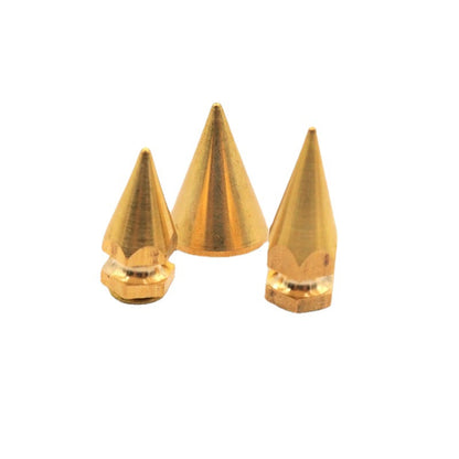 Wholesale 20pce Brass Spikes, Punk Spikes, Pure Copper Rivets, Collar Decorative Spikes, Handmade Leather Accessories