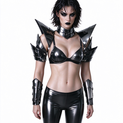 Burning Man holografische Damen-Rüstung mit Goldrand, reflektierende Rüstung, Rave-Schulterteil, Festival-Halsband-Umhang, Schulterpolster, Karneval, Festival, Kostüme, Kleidung, Outfits