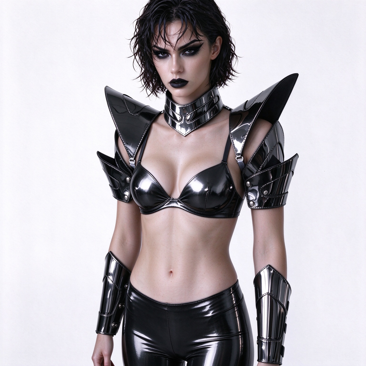 Burning Man holografische Damen-Rüstung mit Goldrand, reflektierende Rüstung, Rave-Schulterteil, Festival-Halsband-Umhang, Schulterpolster, Karneval, Festival, Kostüme, Kleidung, Outfits