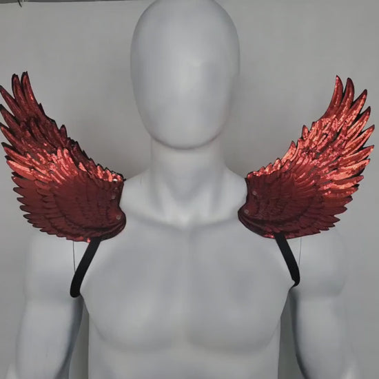 Burning Man Rave Sexy Festival Sequins Three-dimensional Wings Catwalk Gogo Fashion Shoulders Piece Accessories