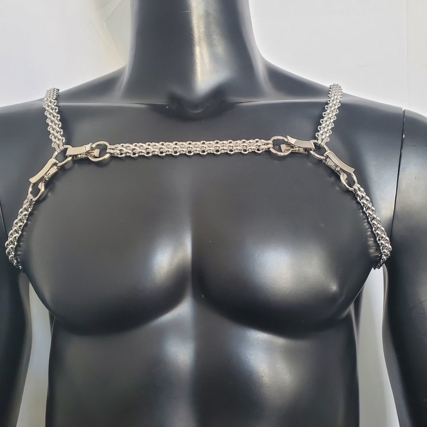 Men Bodychain Shoulder, Rave Shoulder Chain Harness,Burning Man Body Chain